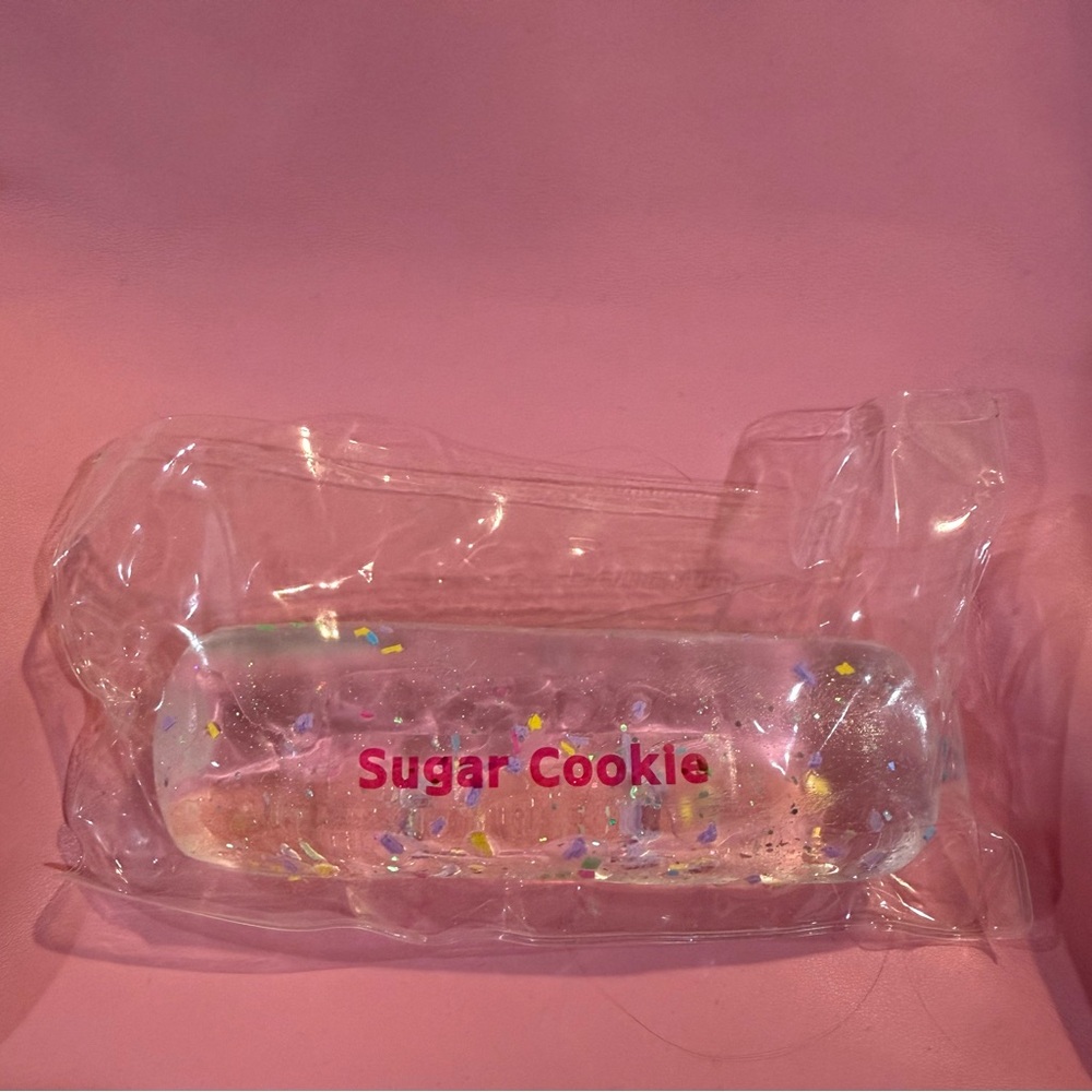 Clear 'Sugar Cookie' Glitter squishy sensory til tok viral toy